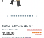CMMG MK4 Resolute 300 blackout