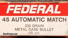 Fed 45 acp Auto Match