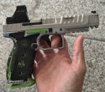 Canik Rival-s Chrome w/507comp Green MRS