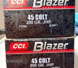 CCI Blazer 45 Colt 200 Grain JHP 3584 50-Round Boxes