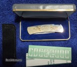 Buck 525 Knife Engraved - New In Box - Vintage