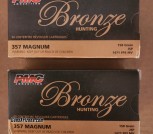 100 Rounds of .357 Magnum PMC Bronze