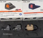 Trijicon rmr, holosun scs mos , holosun 508T, and tlr7