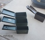 Military Surplus Metal Ammo storage boxes bins cans