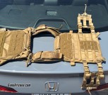Molle Plate Carrier and Sapi Plate Bundle RF1 Lightweight (Coyote) + Featuring Quick Release System