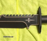 Microtech Marfione Interceptor (clone), 9.21' fixed blade, 7Cr15 steel blade, alloy handles, with original hard sheath and box, BNIB