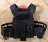 5.11 QR plate carrier in Black with extra pouches