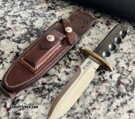 Randall Made Knives Model 15 Airman 5.5' Sawteeth Black Micarta Sheath