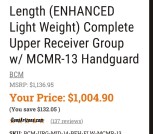 BCM 14.5 BFH ELW MCMR Upper
