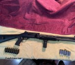 M4 semi automatic shotgun with extras 