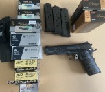 Taurus 1911 .45 +3 mags, RH IWB Holster 330 rounds o fJHP 100 rounds FMJ