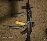 PSA AK-V 13.7' 9mm MOEkov Rifle P&W w/ JL Billet Rail, M4 Stock, and ALG Trigger - Black