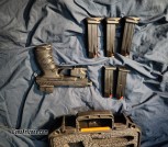 Walther pqq 9mm with 6 mags. Threaded barrel. Light laser combo