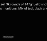 3k round 9mm Jello shots