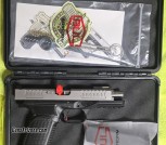 New! BUL Armory Axe FS Cleaver (G17), 9mm, Poly Frame with SS Slide, G17 Gen3/4 compatibility, Meprolight Bullseye Green fiber optic front sight, 2 mags + case