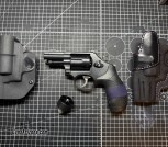 Smith and Wesson Model 19 Carry-Comp .357Magnum Revolver with Holsters and Upgrades