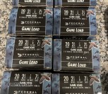 Federal Game Load 20 Gauge Shotgun Shells — 200 Rounds