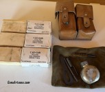 7.62x54 Surplus Ammo 6 twenty rd boxes 120rds total and vintage Mosin Nagant cleaning kit