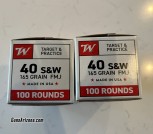 2 unopened boxes of Winchester 40cal 165gr