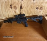Short barrel AR-15 w/romeo5,juliet3 and flashlight