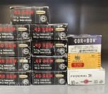 Herter's, Federal, Geco - .40 S&W 50 round boxes ammunition 