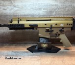 FN SCAR 15P (pistol) in FDE, chambered in 5.56MM Nato