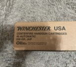 Winchester USA 45acp JHP 500 rounds