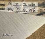 Spec label - DL 29in, PW 70lb, string 87 3/4in, cable 32 1/2in