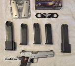 Tussey Para Ordnance P14-45, 45acp, 14-round flush mags, 5” match barrel, SFS safety, custom grips -- gun featured in a magazine!