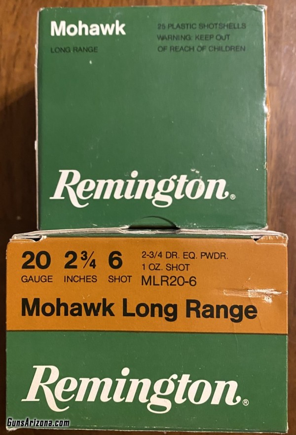 Vintage Remington Mohawk Long Range 20 Gauge #6 Shot 