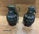 Vintage dummy fake movie prop pineapple grenades lot of 2