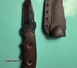 Fury tanto full tang fixed blade with sheath