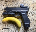 Glock 17 MOS Gen 5 optic ready suppressor ready trijicon sro surefire x300 suppressor height sights