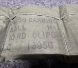 .30 carbine M1 ball USGI surplus in clips on bandoliers