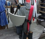 Authentic Heavy Steel Chainmail Armor Set, Helmet, Boots & Garb