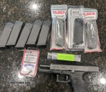 Glock G20 Gen3 SF + Underwood ammo + 8 mags + extra barrel & steel guide rod + dies + brass + bullets + Ghost connector
