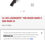 LG-403 LASERGRIPS® FOR RUGER MARK II AND MARK III
