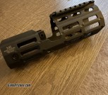 Midwest industries mp5k suppressor tuck handguard and sb tactical brace, Dakota tactical full size handguard