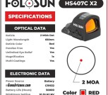 Holosun 407C-X2 --- Red ---- New