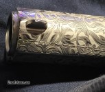  Custom Engraved Belgian FN Hi-Power 9mm (1977) – Mirror Nickel & Gold Accents