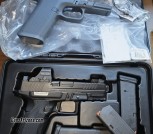 Ruger RXM 9mm w/green dot sight and Icaraus metal frame and extras like Glock 19