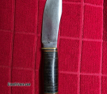 MARBLES WOODCRAFT 4.25 X 1.25 BLADE STACKED LEATHER STAG POMMEL HALF INCH NUT 1915-1920