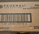 .22 LR Long Rifle 1,050 Rds. Federal 36 Gr. Copper Plated H.P.