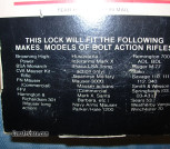 Breech gun lock for bolt actions