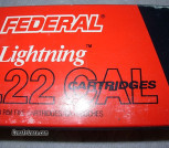 500 Federal Lightning .22 cal long rifle cartridges