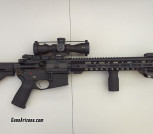 AR 15 with Scope and Free Float Barrel