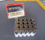 44 Rem Magnum Hydra Shock Hollow Point JHP Ammo, 20 round box 