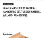 Benelli m4 wood stock set