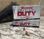 Hornady Critical Duty 9mm 135gr +P hollow point defense ammo | 100 to 1000+ rounds