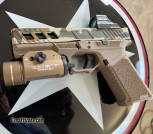 SCT G17 Pistol Glock 17 Build with Alpha Camo Cerakote Slide Alpha DLC Barrel